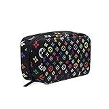 Cosmetic Bag Portable and Suitable for Travel Colorful&Lv Make Up bag with Zipper Pencil Bag Pouch Wallet