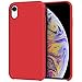 Anuck Case for iPhone XR Case 6.1 inch, Anti-Slip Liquid Silicone Gel Rubber Bumper Case with Soft Microfiber Lining Cushion Slim Hard Shell Shockproof Protective Case Cover - Red