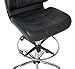 Studio Designs Black Crest Drafting Work Chair with Foot Rest - Adjustable Height - Contoured for Desk or Drafting Table