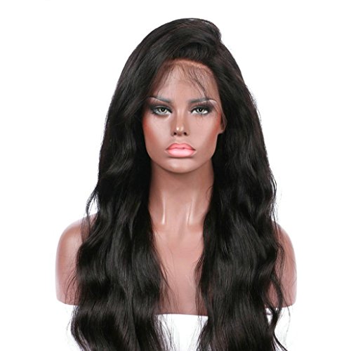 HOT SALE!!!WuyiMCurly Wig Glueless Full Lace Wigs Black Women Indian Remy Human Hair Lace, Heat Resistant Womens Fashion Natural Full Curl Wig For Women Cosplay Party Daily Use (Black) - Thumbnail 2