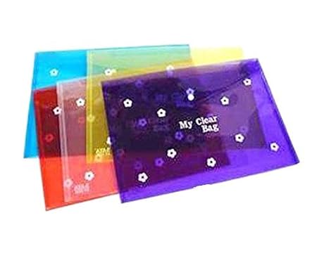 GOYAL My Clear Bag, Document Bag, File, Folder - Set of 10-14 Micron Thickness