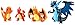 TOMY Pokémon Trainer's Choice 4 Figure Gift Pack, Charmander, Charmeleon, Charizard and Mega Charizard X