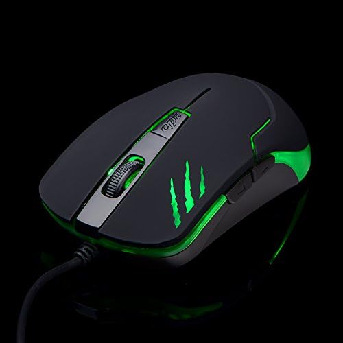 HaiZhi G2 Green USB Cable Gaming Mice Laser 3 Color Circular Breathing Backlit 6D 2400DPI High Quality Laptop Desktop Tablet Mouse