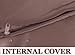 Dogbed4less 2 Pack Internal Duvet Case Waterproof Zipper Dog Bed Cover for Medium Large 37