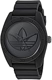 adidas Men's 'Santiago' Quartz Rubber and Silicone Casual Watch, Color:Black (Model: ADH3199)