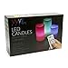 WYZworks Set of 3 LED Multi-Color Changing Real Wax Ivory Pillar Candles (4”, 5”, 6”) w/Remote Control, Realistic Flameless Flicker Mode, Battery Operated, Waterproof Accent Decor Home Lighting