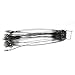 Rose Kuli Fish Wire Leaders 75pcs Steel Swivels and Snaps Saltwater Fishing Line Kit 30 LBS Test Soft Plastic Coated Wires