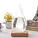 Chekue Storm Glass, Crystal Desktop Drops Craft Weather Predictor Forecaster, Perfect for Home Office Decoration and Birtherday Valentine‘s Day Gift, Large, 3.2 x 6.7 Inch
