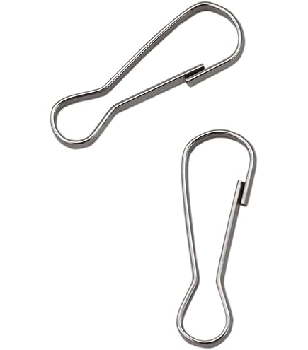 Bluemoona Lot De 50 Crochets à Ressort En Métal 12 Mm Pour Cordon De Serrage, Fermeture éclair, Carte D'identité, Porte-clés