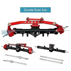 INJORA RC Front & Rear Axles Set +4mm Extended