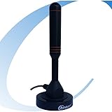 Chaowei DVB66 TV Antenna for Digital TV Indoor - Portable Indoor Outdoor TV Antenna for ATSC Television,PCI/USB TV Tuner - With Magnetic Base