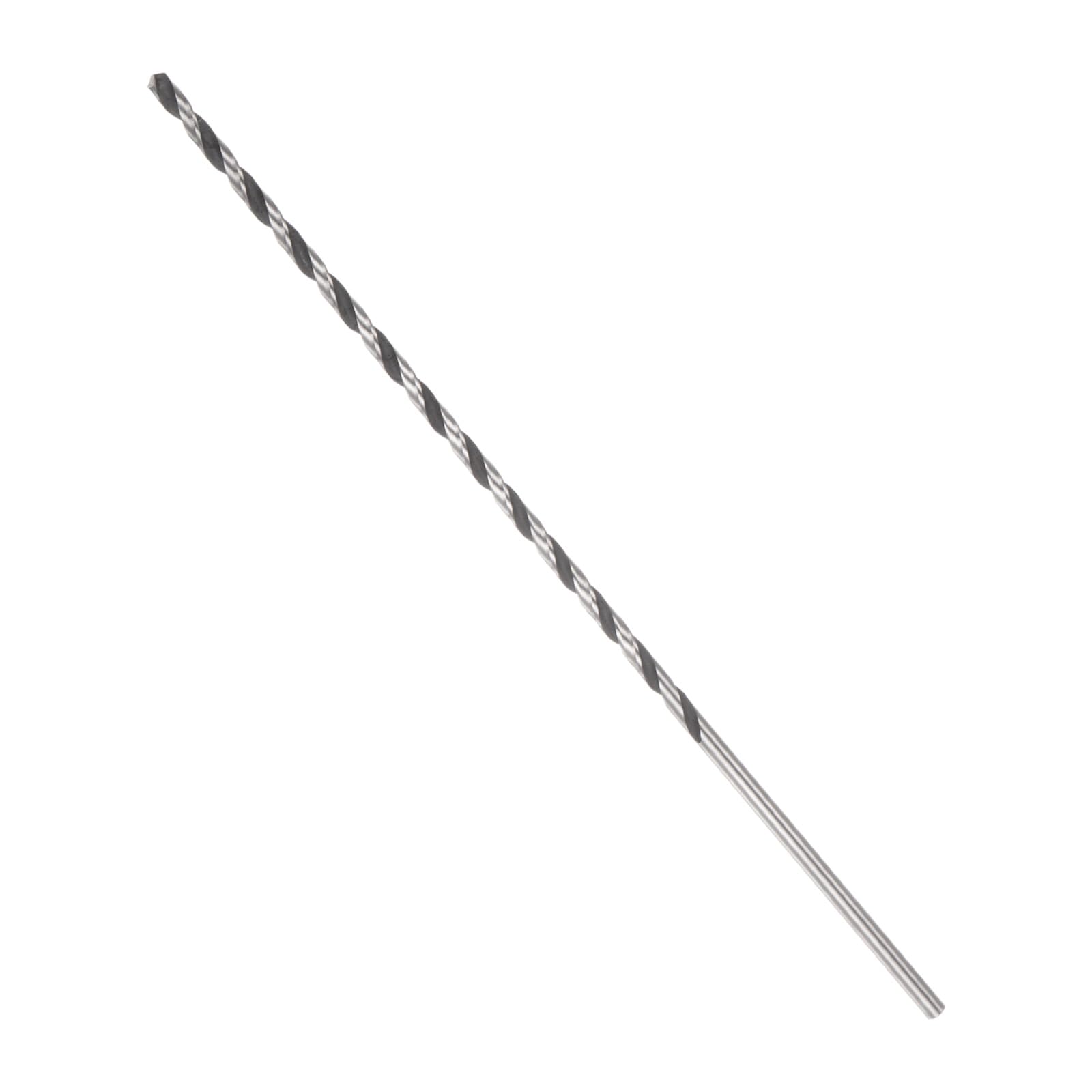 CoCud Twist Drill Bit, 3 mm Cutting Diameter, 0.12" Shank 6.3" Length, High-Speed Steel Black Oxide Extended Straight Jobber Drill Bit Set (Application: Metal Wood Plastic), 1-Pieces