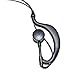 HQRP 4-Pack G Shape 2 Pin Earpiece Headset PTT Mic Compatible with Kenwood Pro-Talk, Pro-Power, Free-Talk, Protalk XLS, FreeTalk XLS Sun Meter