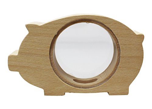 Wood Money Box Piggy Bank - Pig