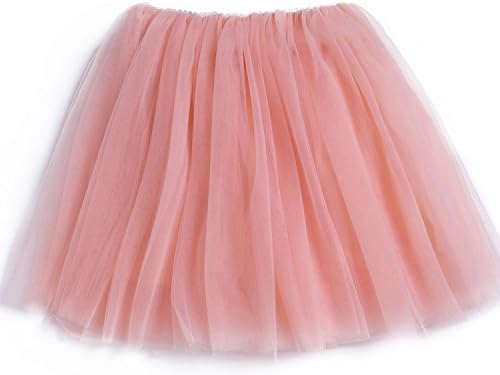 Baby Toddlers Girls Tulle Skirt Super Soft Classic 5 Layers Princess Tutu Skirts (6M-15Years)