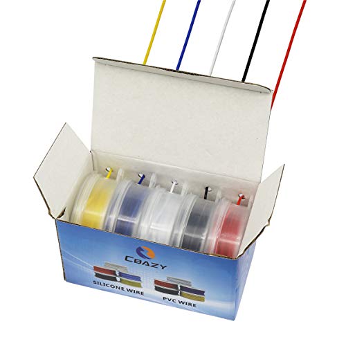 Electrical wire kit hook up wires 30 gauge/AWG tinned copper PVC 300V stranded electric wire cable CBAZY - Thumbnail 3