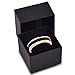 Tungsten Wedding Band Ring 6mm for Men Women Comfort Fit 18K Rose Gold Plated Plated Black Carbon Fiber Beveled Edge Polished