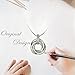 YALONG Trinity Pendant Necklace for CZ Women Jewelry with White Gold Plated & Cubic Zirconia Stone, 15