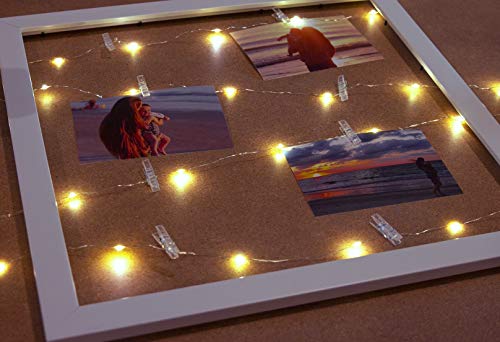Jarvis 30 LED Photo Clip String Fairy Lights Warm White | Decorative for Parties Weddings Graduations | Hang Pictures or Polaroids, Cards or Small Trinkets - Thumbnail 6