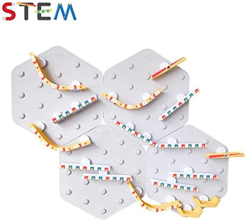 ORIBEL VertiPlay STEM Marble Run | Learning Toy | Stick & Play Wall Toy (4X Fun, Dotted)