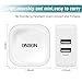 ONSON iPhone Charger,2.4A 12W Dual USB Wall Charger Portable Travel ,with Foldable Plug + 6FT Lightning Cable charging cord for iPhone 7/7Plus,6S/6S Plus,6/5S/SE/5/5C,iPad Air,Mini,Pro -White