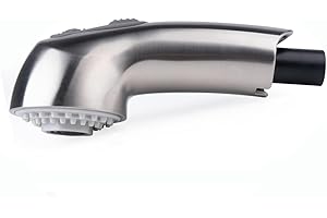 HANSENGROE Kitchen Sink Faucet Spray Head Replacement Compatible with Grohe 46312SD0/46298SD0, Faucet Part Spray Wand for Bathroom Tub, Pull Out Sprayer Head (Brushed Nickel)