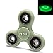 Fidget Spinner, POAO Portable Tri-Spinner Fidget Work Finger Toy Stress Reducer, Nice Gift and Great for ADD, ADHD, Anxiety, and Autism Adult Children (White with Glow feature)