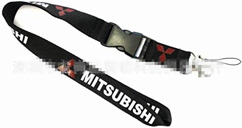 okokk90909o Car Lanyard Key Chain Mobile ID Card Hanging Strap Lanyard Refittingp Gift Keychain For Mitsubishi