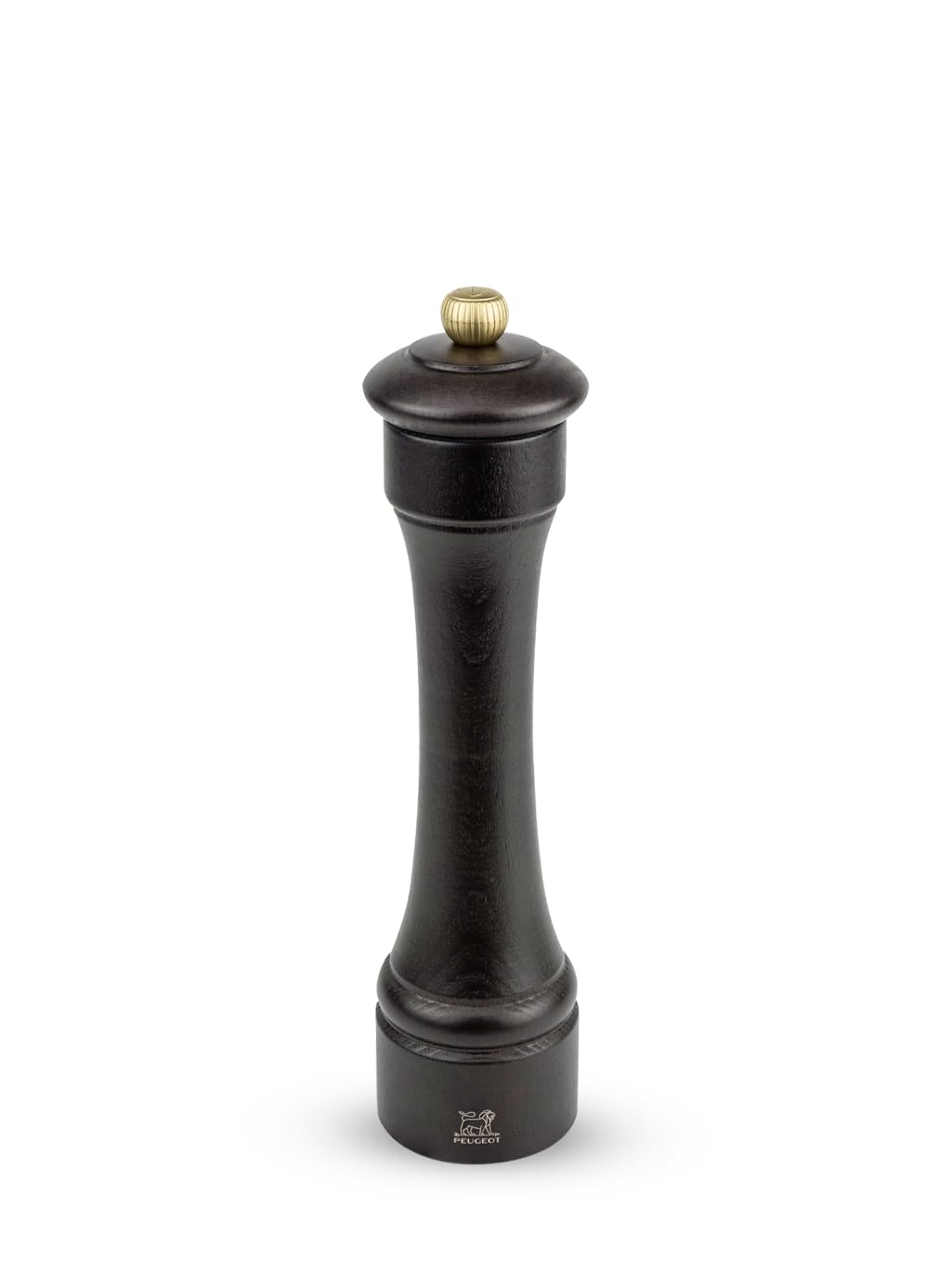 Peugeot - Hostellerie Manual Pepper Mill - Adjustable Grinder - Beechwood, Chocolate, 22 cm, 8.67in.