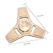 HITASION Hand Spinner Fidget Toys for Adults EDC ADHD Precision brass material High Speed 2-4 Min Smooth Spin(Th-copper)