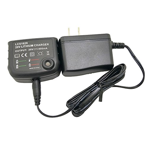 20 Volt LithiumIon Battery Charger LCS1620 for Black & Decker for Porter Cable for STANLEYBattery 12V 14.4V 18V 20 Volt Batteries LBXR20 LCS1620B LB20 LBX20 LBXR16 US Plug laipuduo