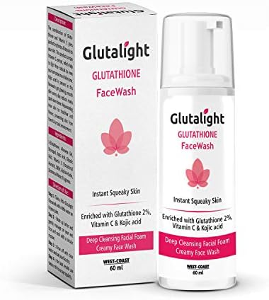 Glutalight Skin Whitening Lightening Deep Cleansing Face Wash With  Glutathione Vitamin C Kojic Acid 60ml price in Saudi Arabia | Amazon Saudi  Arabia | supermarket kanbkam