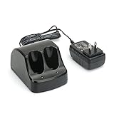 PowerGiant Versapak Charger for Black & Decker 3.6V Ni-CD & Ni-MH Versapak Battery VP110 VP100 VP130, 1A Dual Port