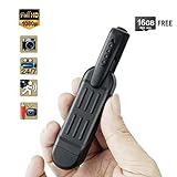 WISEUP 16GB 1920 x 1080P HD Meeting Recorder Hidden Spy Camera Mini DV Pen Camcorder 5.5 Hours Video Recording