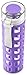 Ello Syndicate Glass Water Bottle with One-Touch Flip Lid, Purple , 20-ounce
