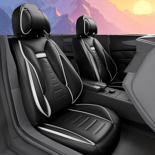 ASLONG 2PCS Angel Wings Front Car Seat Covers Auto Interior Accessories with Wa…