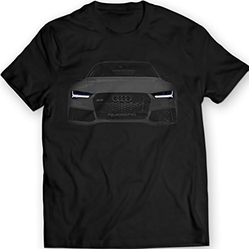 Audi RS7 S7 A7 T-Shirt Black Tee Mens Gift Idea Garment Apparel 100% Cotton Holiday Gift Birthday (XL, Black)