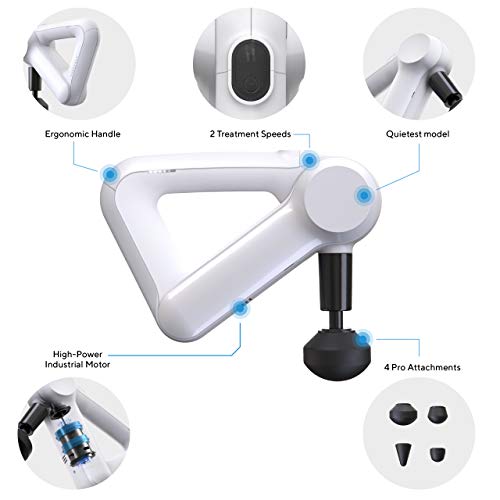 image for Theragun G3 Percussive Therapy Device, White, Handheld Deep Muscle Tre