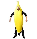 全身バナナ コスチューム 黄色 男女共用 Lサイズ