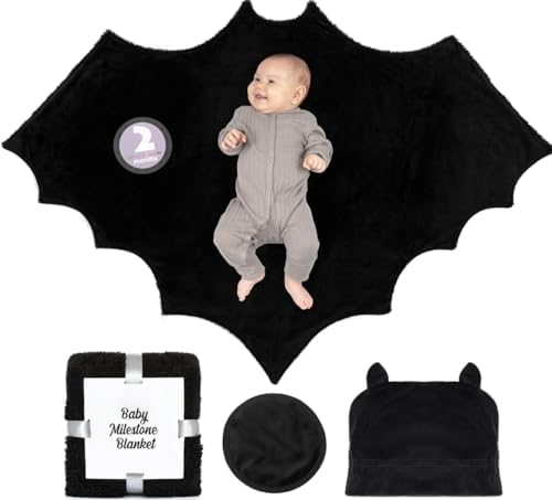 Pelele De Murciélago Para Bebé De Manga Larga – Disfraz De Halloween Con Gorro Para Recién Nacidos (Tallas 3-24 Meses)