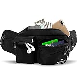 MOSSLIAN Fanny Pack.Multiple Packs Waist Pack- 6 packs,large size Bum Bag,Waterproof Nylon.Fashion Belt Bag for men&women, Perfect for Festival, Travel,Running,Hiking