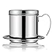 Coffee Maker Pot, Stainless Steel Vietnamese Coffee Drip Filter Maker Single Cup Coffee Drip Brewer - Portable for Home Kitchen Office Outdoor Use - Best Gift Choice for Baristas and Coffee Lovers