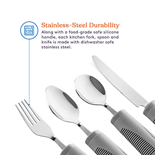 Special Supplies Adaptive Utensils (4Piece Kitchen Set) Weighted, Non