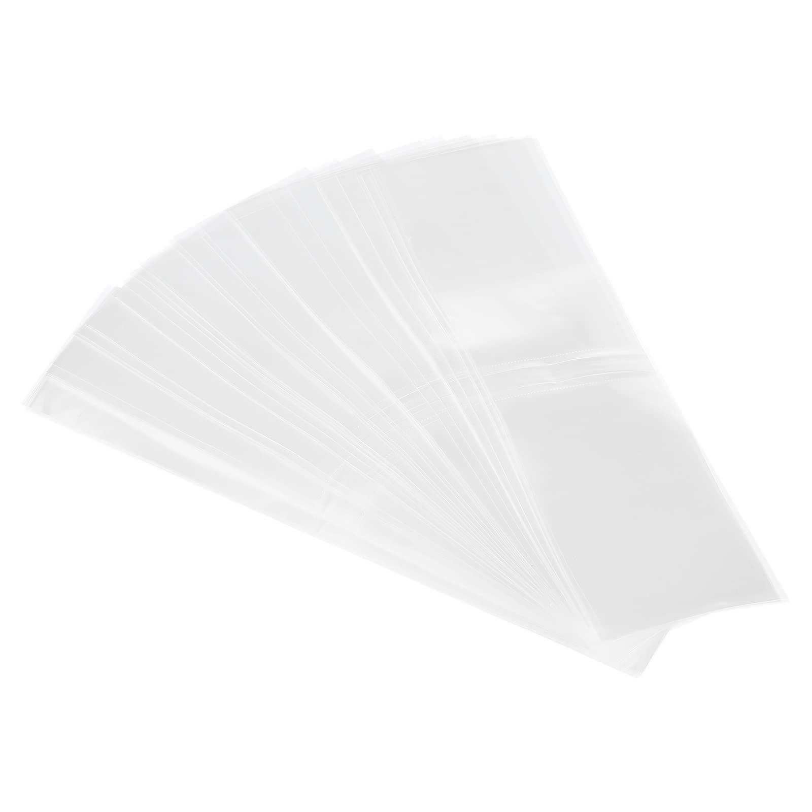 PATIKIL 165x45mm Perforated Shrink Bands, 250 Pack PVC Heat Shrink Wrap Band Fits Cap Diameter 4.06 to 4.13 Inch for Jars Cans, Clear