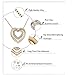Showfay Love Heart Necklace - Crystal from Swarovski Rose Gold Plated Pendant Necklace for Women Mom Gift (rose)