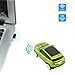 CHUYI Cool Sports Car Shape Wireless Optical Mouse 1600 DPI Cordless Office School Mice with USB Receiver for PC Computer Laptop (Green-1 Pack)