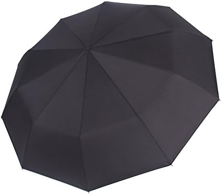 New shou compact travel umbrella, three fold folding automatic windproof repel umbrella (42 '' - single layer / double layer - 49 ")