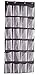 Misslo Sturdy Hanging Over the Door Shoe Organizer with 24 Large Mesh Pockets (Black)