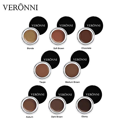 VERONNI Eyebrow Cream,Eyebrow Tint Long Lasting Waterproof Eyebrow Gel,Eyebrow Enhancers Pomade Smooth Brow Makeup 0.75oz (#06 Blonde) - Thumbnail 6
