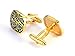 Casoty Jewelry Explosion Gold Paint Epoxy Decorative Pattern Cufflinks Dress Jewelry Gift Boxed